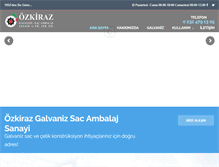 Tablet Screenshot of ozkirazgalvaniz.com